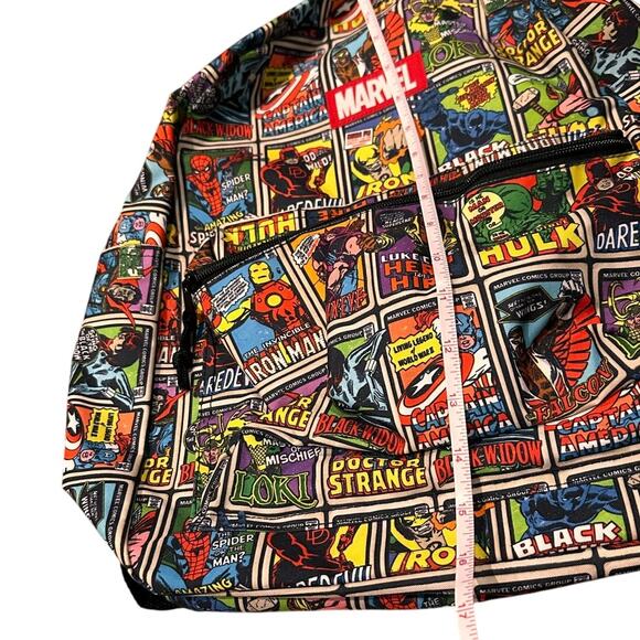 Marvel Comics Classic Superhero Backpack Hulk Spiderman Doctor Strange, NWOT - Picture 5 of 7